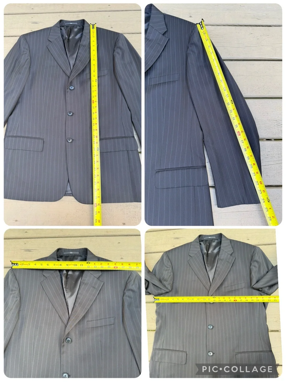 Valentino Wool Pinstripe Sport Coat Blazer size 42 R